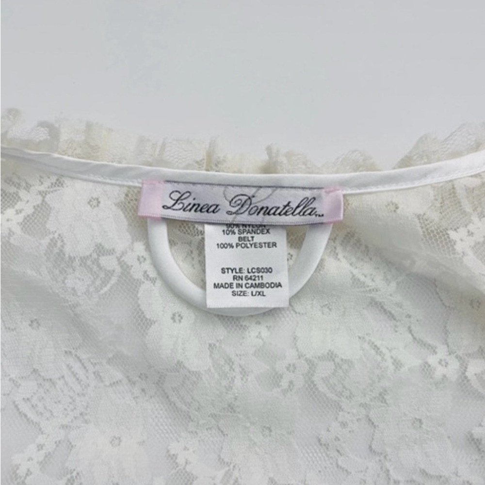 NWT Linea Donatella Lace Robe - Picture 8 of 13